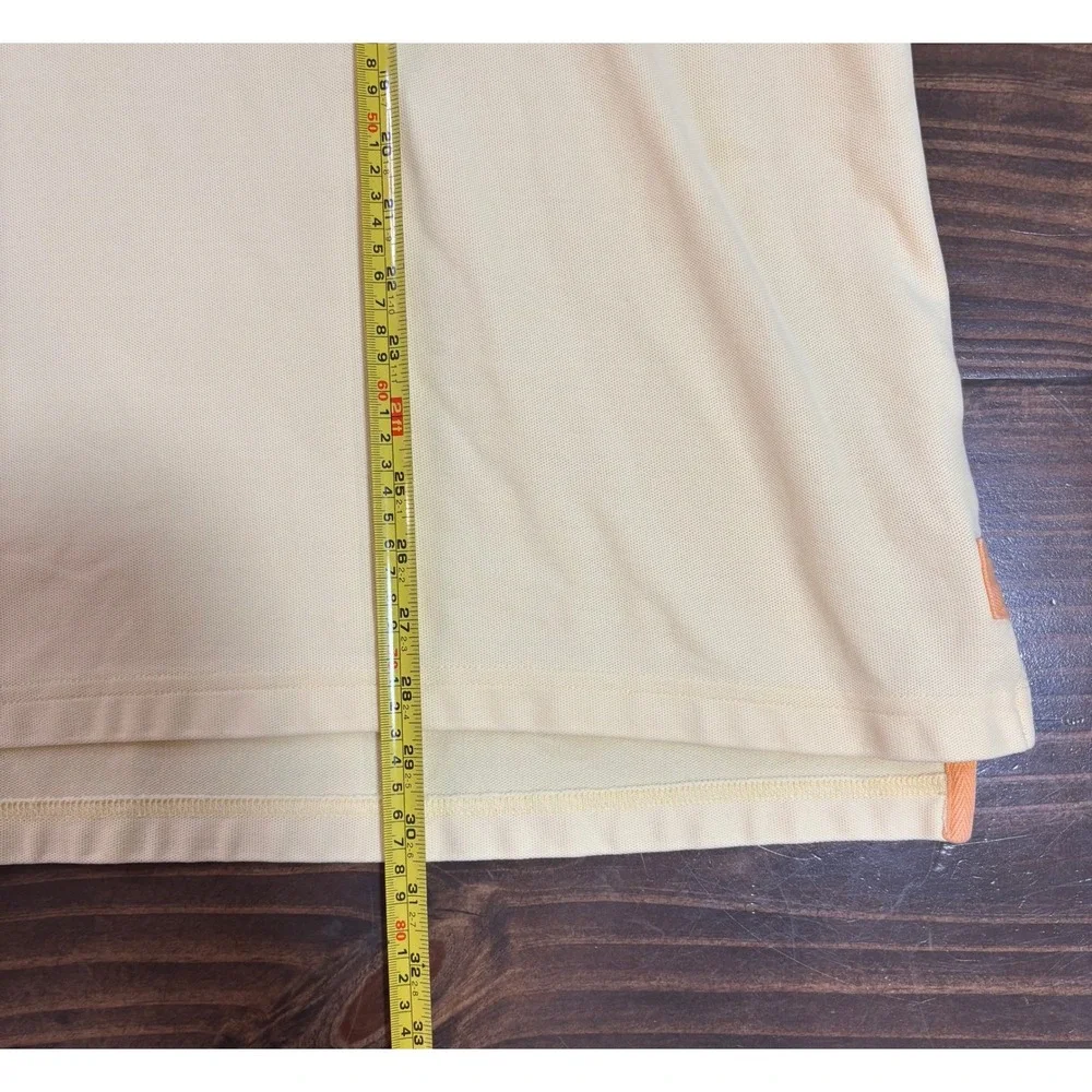 ORVIS Polo Shirt Mens XL Yellow Cotton Fly Fishing Outdoor Casual Classic
